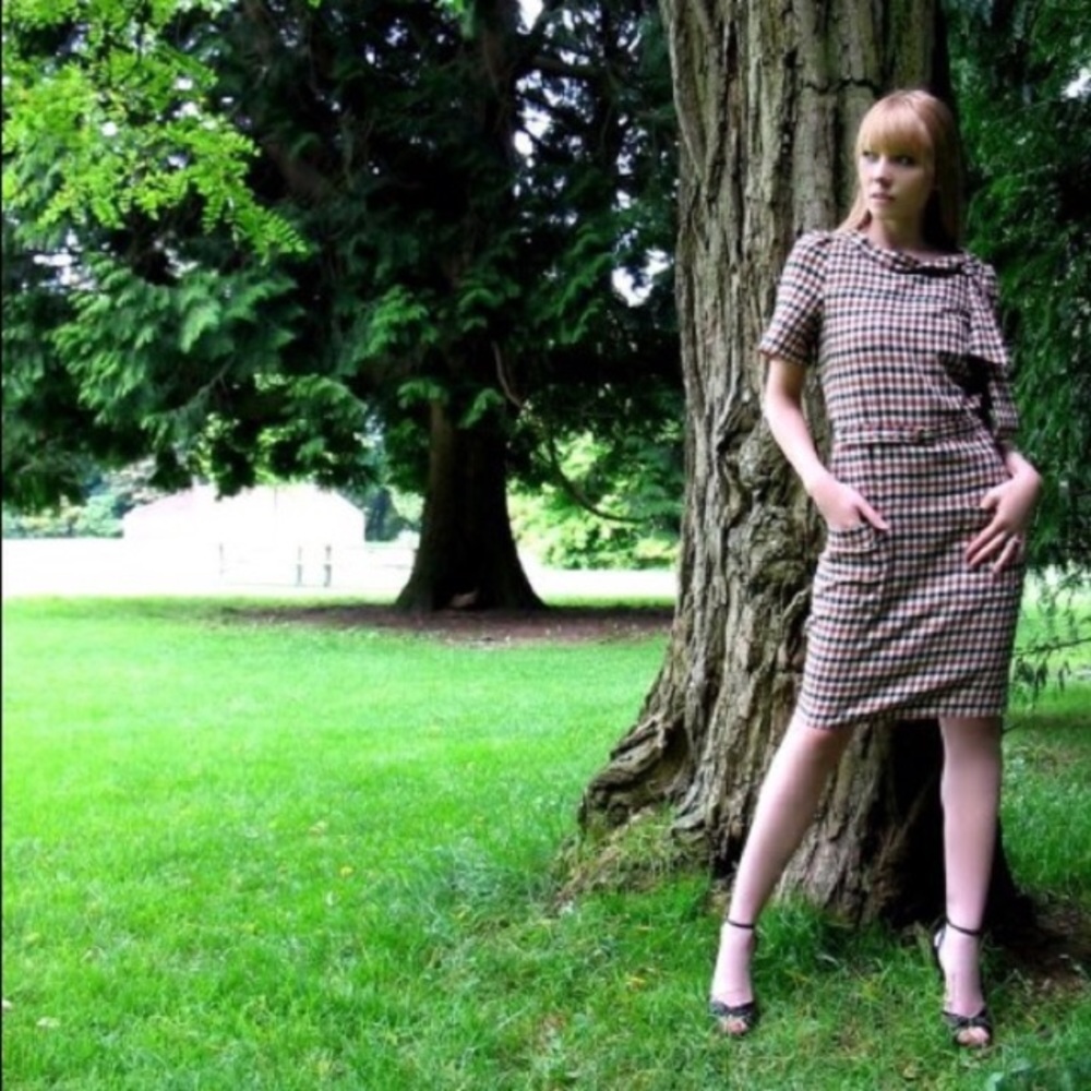Suzabelle gingham mod dress